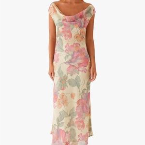 Floral Print Off-Shoulder Dress